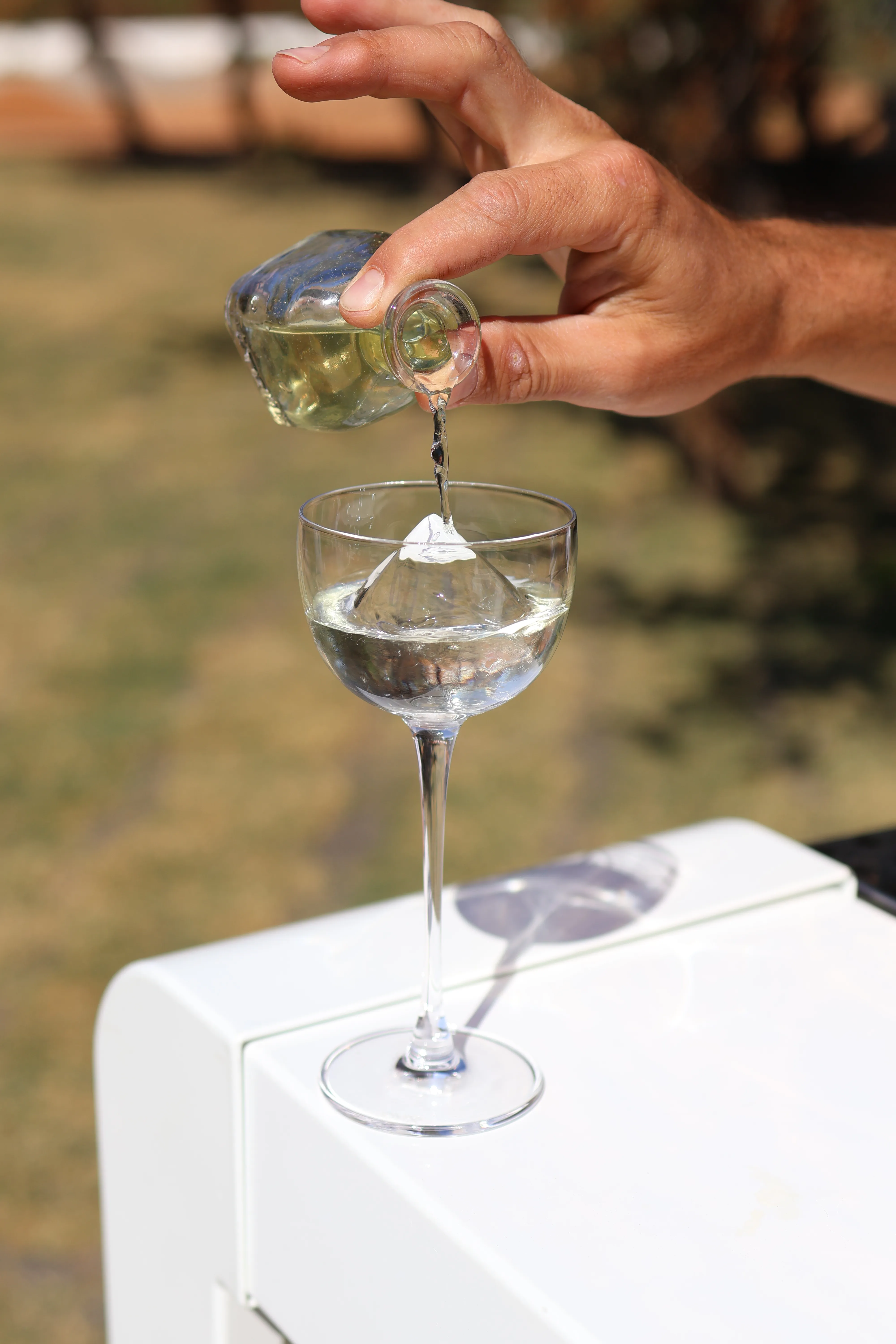 Clarified Margarita Preparation